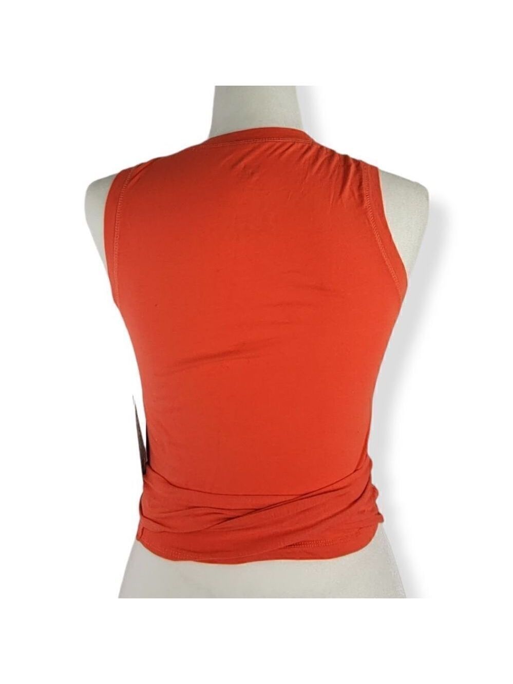 J.Dow Fitness Orange Crisscross tie tanktop XS - Picture 4 of 6